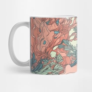 Pastel Coral Design Pattern V1 Mug